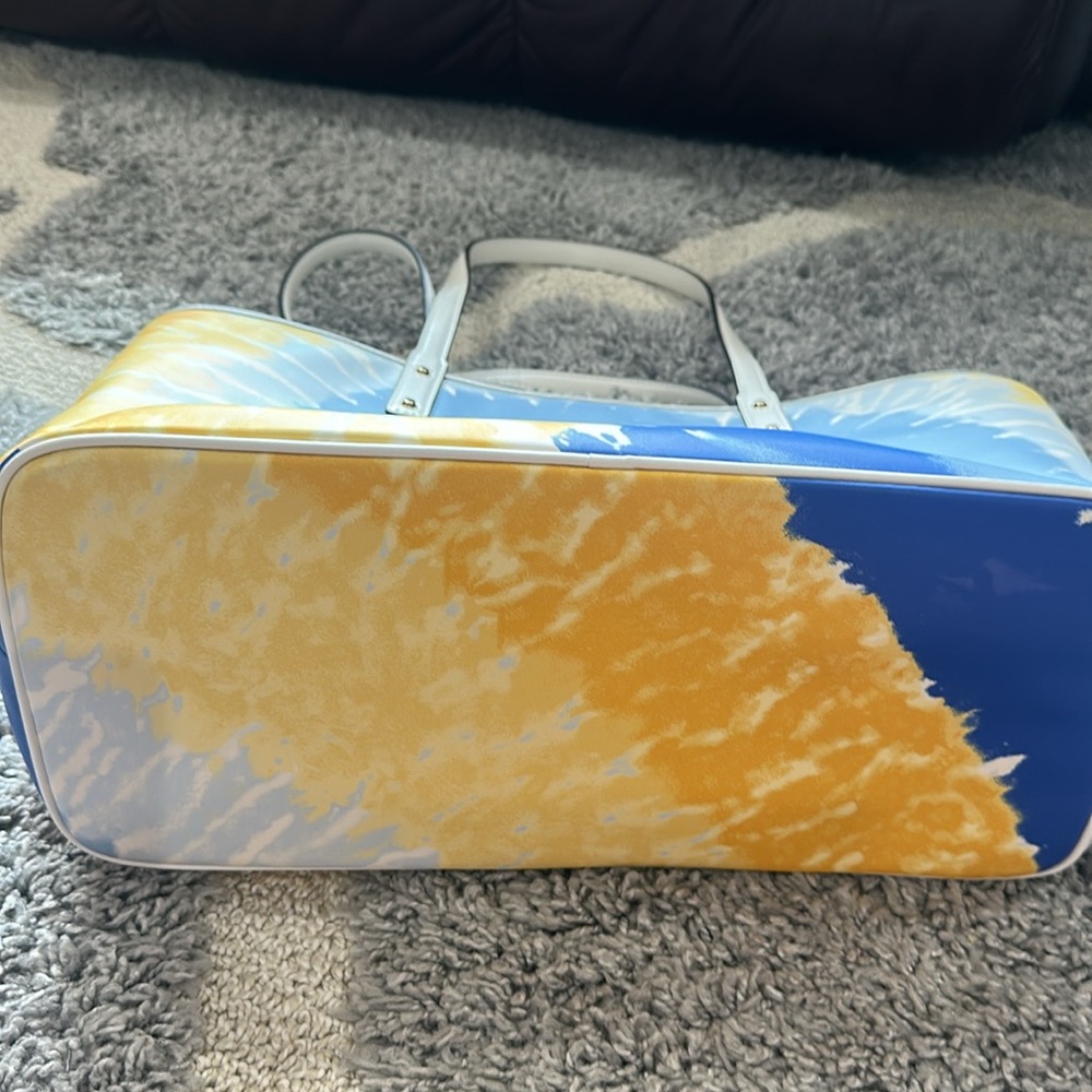 Michael Kors Vibrant Blue and Yellow large tote. NWT - Picture 7 of 13